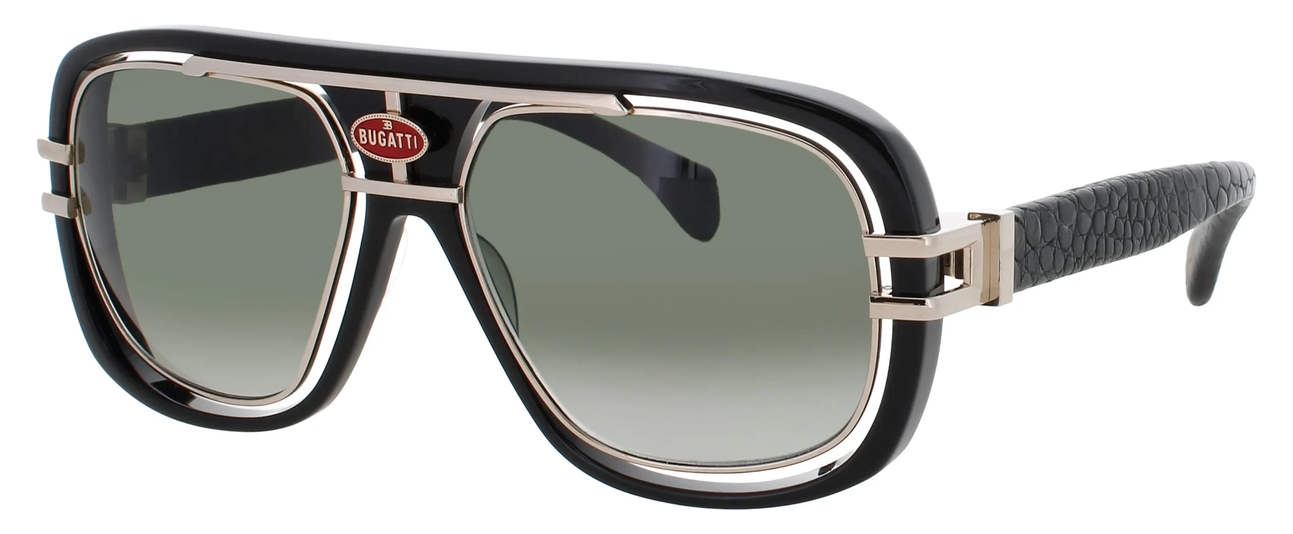 Bugatti 7 BK/WG Sunglasses Black 58mm Men