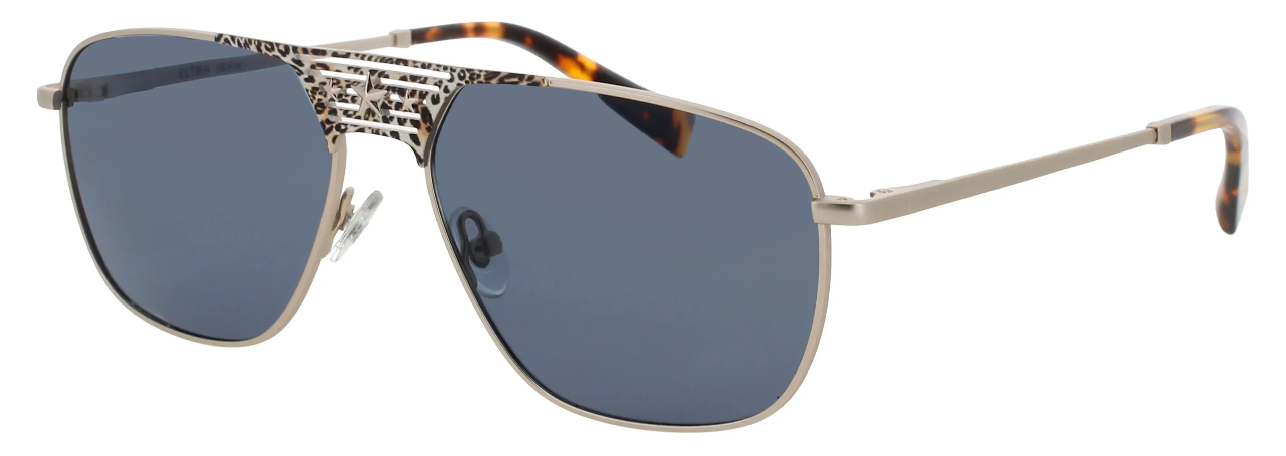 Elton John CONCORDE GDRAN Sunglasses Gold Leopard 56mm Women