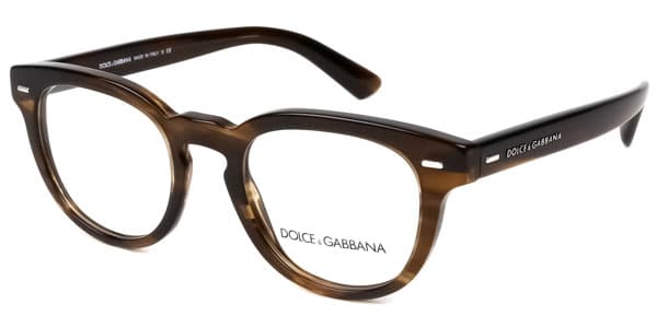 Dolce & Gabbana DG3225 2925 Eyeglasses Brown 48mm Men