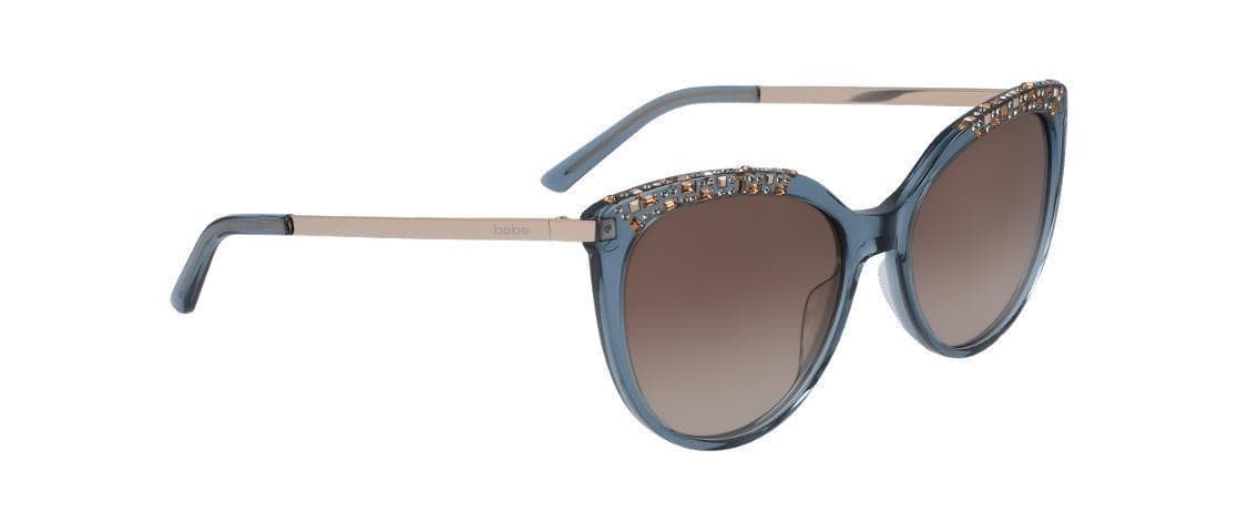 Bebe BB7223 450 AQUA CRYSTAL Sunglasses Multicolor 56mm Women