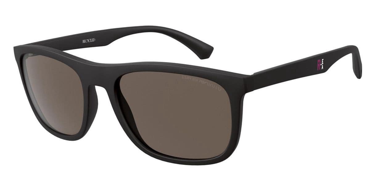 Emporio Armani EA4158 5869/3 Sunglasses Black 57mm Men