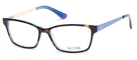Guess GU2538-F 052 GU2538-F Asian Fit Eyeglasses Multicolor 55mm Men