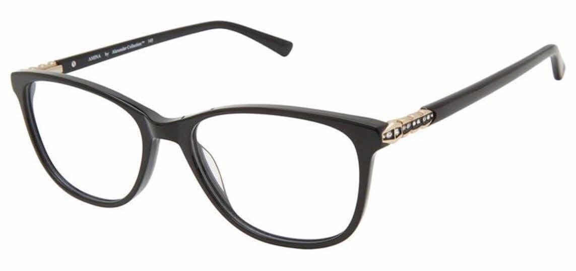 Alexander AMINA Eyeglasses Black 57mm Women