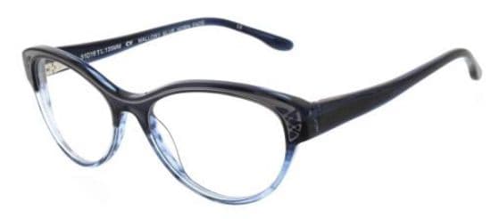 BCBGMAXAZRIA MALLORY BLUE HORN FADE Eyeglasses Blue 51mm Women