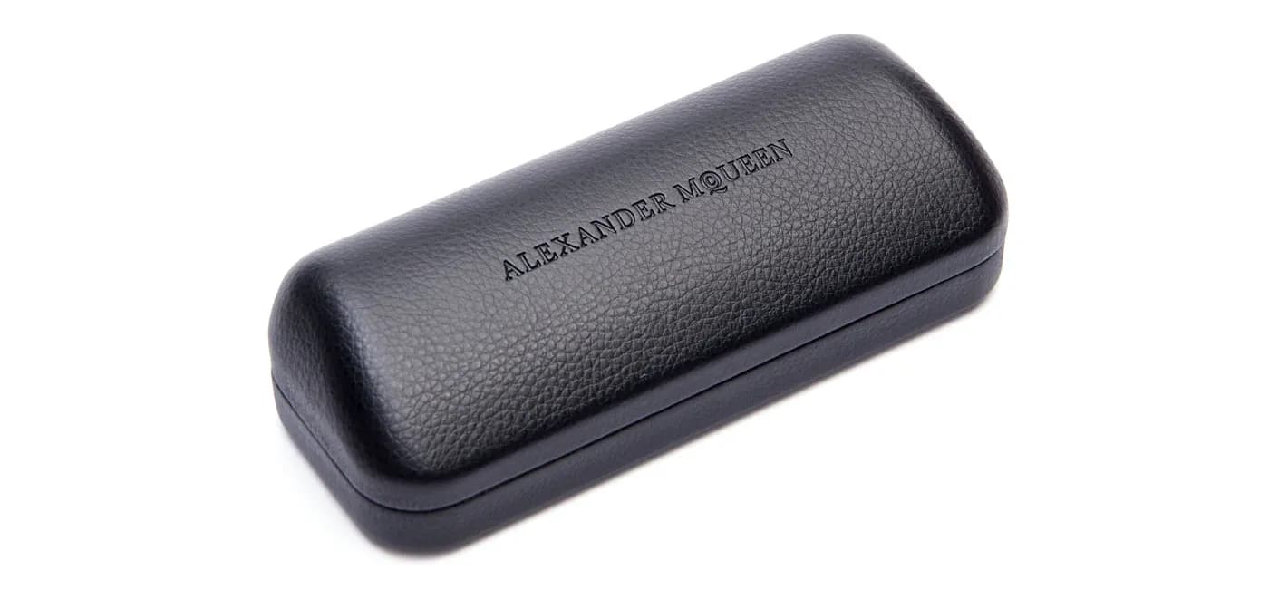 Alexander McQueen MQ0270O 001 MQ0270O Eyeglasses Gray 58mm Men _Case