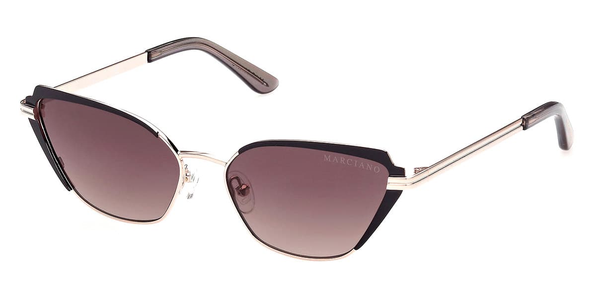 Marciano GM0818 32F Sunglasses Black Gold 56mm Women