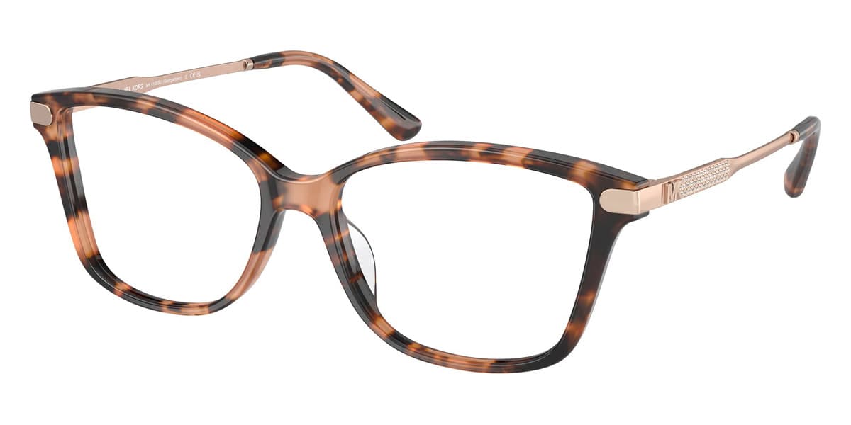 Michael Kors MK4105BU Georgetown 3555 Eyeglasses Pink Tortoise 52mm Women