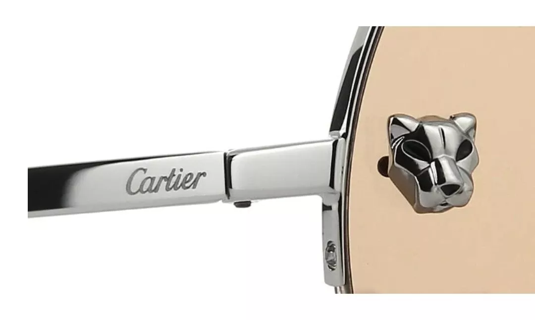 Cartier CT0022S 003 Sunglasses Silver 58mm Women 2
