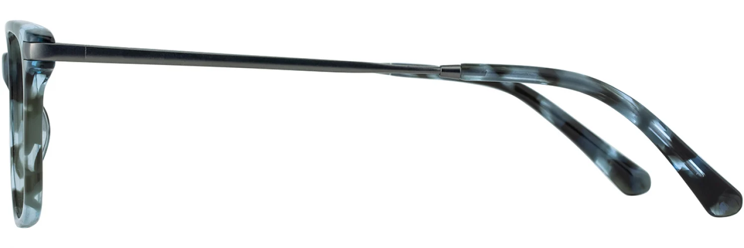 Michael Ryen MR-344 C3 Eyeglasses Blue Tortoise 51mm Men 3