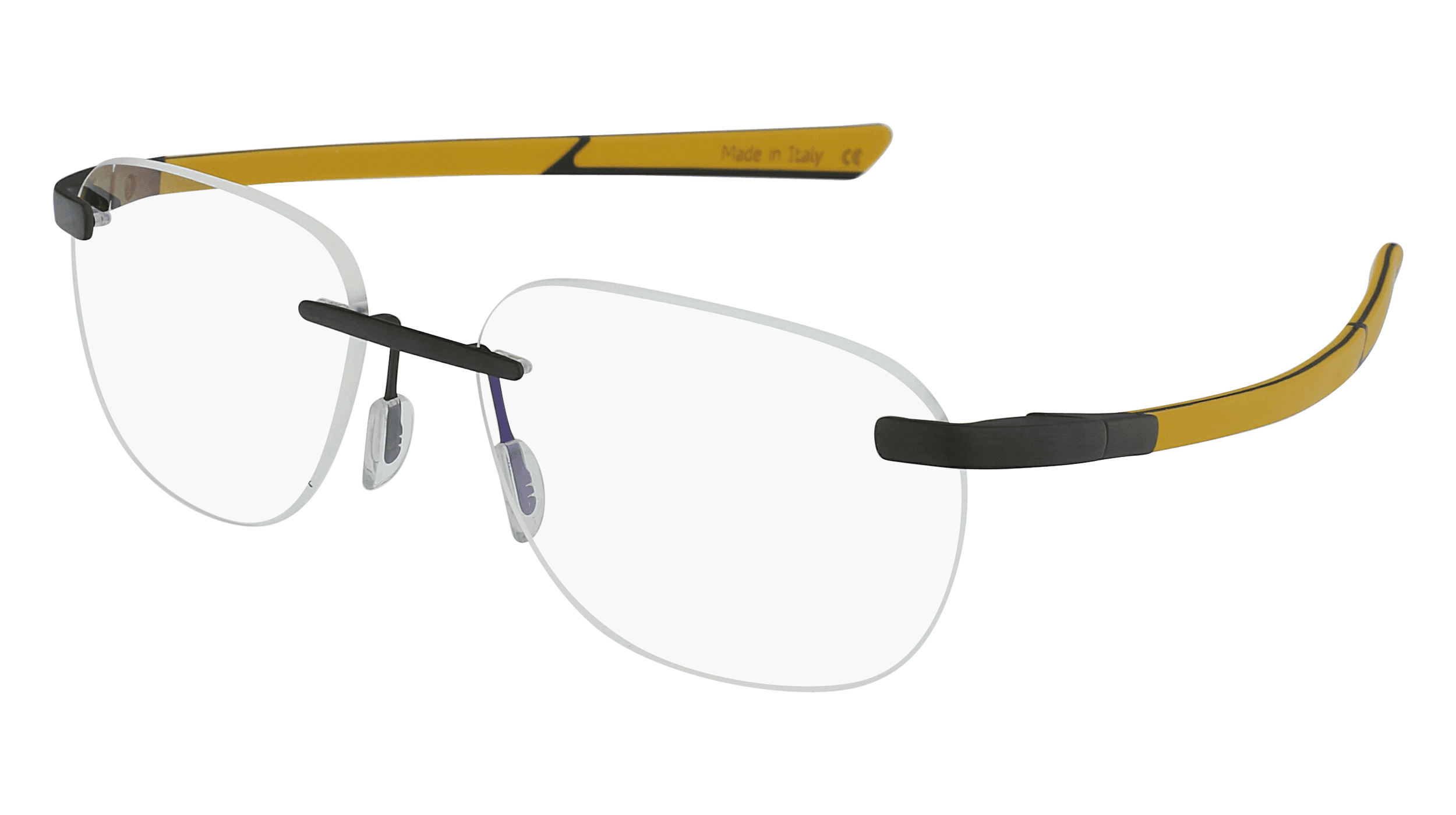 McLaren MLSUPO21 C04 Eyeglasses Matte Black/yellow 55mm Men