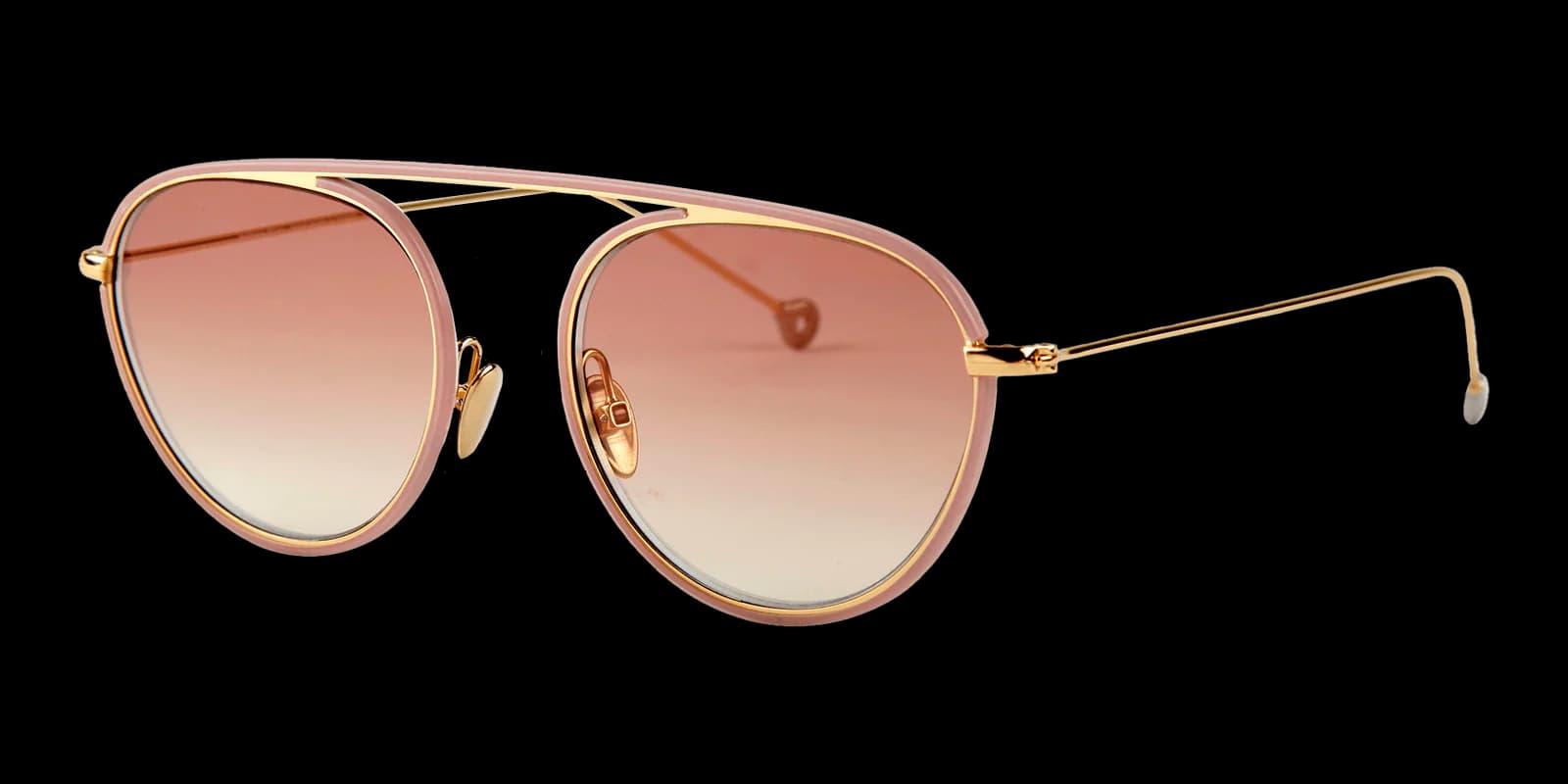 Nathalie Blanc Edgard C229 Sunglasses Nude Gold 52mm Women