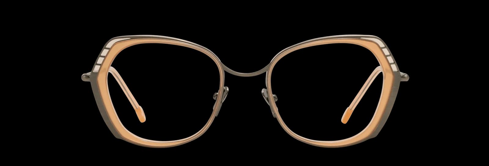Nathalie Blanc Diane C618 Eyeglasses Bronze Peach 53mm Women 3