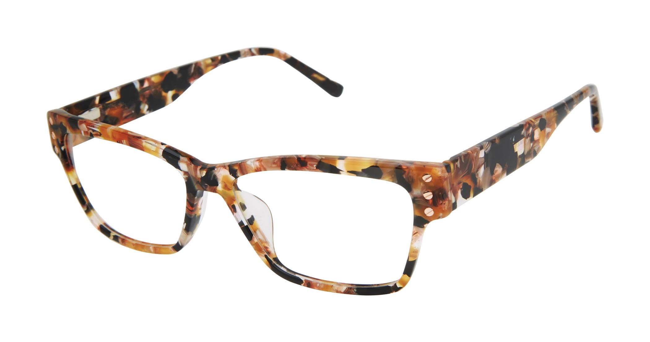 L.A.M.B. LAUF097 MUL Eyeglasses Multicolor Blush 57mm Women