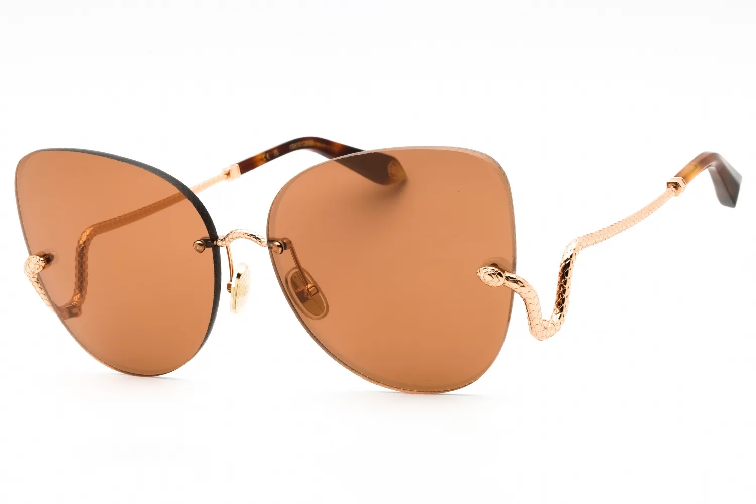 Roberto Cavalli SRC062 8FCX Sunglasses Copper-gold 64mm Women