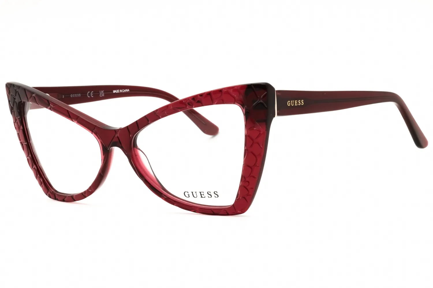 Guess GU50178 071 Eyeglasses Bordeaux 56mm Women