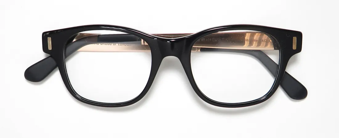 Cutler and Gross 1173 b Eyeglasses Black 48mm Unisex 2