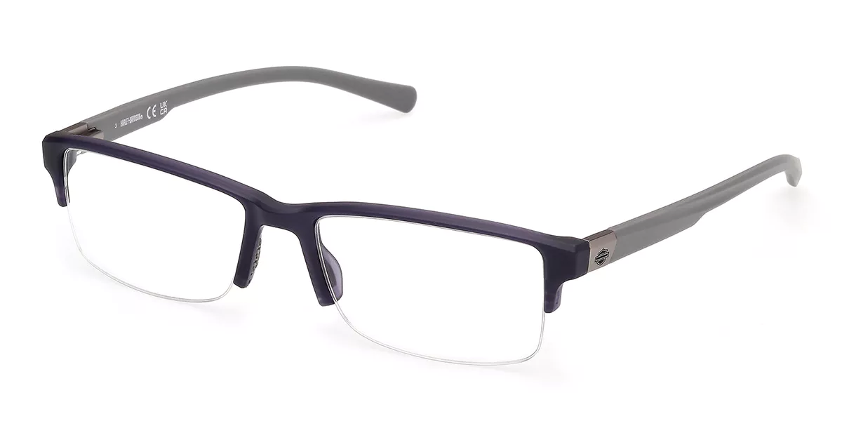 Harley Davidson HD50096 091 Eyeglasses Matte Blue 56mm Women