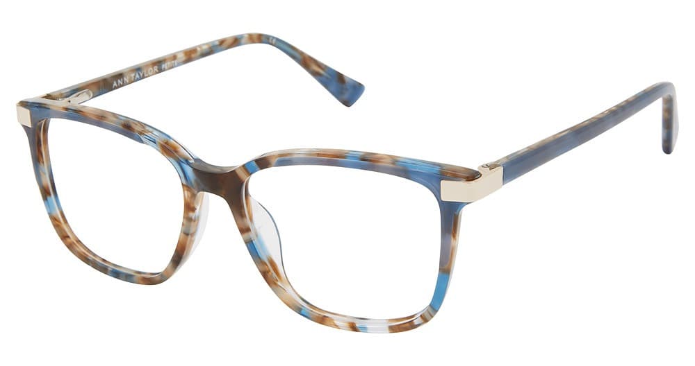 Ann Taylor TYATP819 02 Eyeglasses Blue Marble 47mm Women