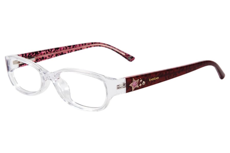 Bebe FUNNY BB5053 971 CRYSTAL Eyeglasses Multicolor 50mm Women
