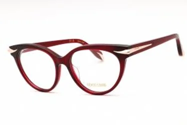 Roberto Cavalli VRC018M 0954 Eyeglasses Transparent Dark Bordeaux 54mm