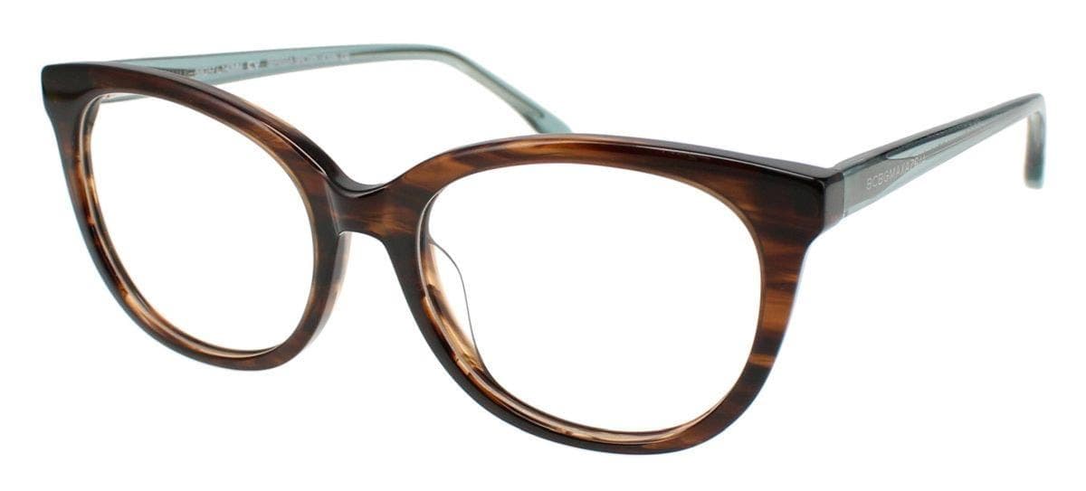 BCBGMAXAZRIA Serissa Eyeglasses Brown Horn 53mm Women