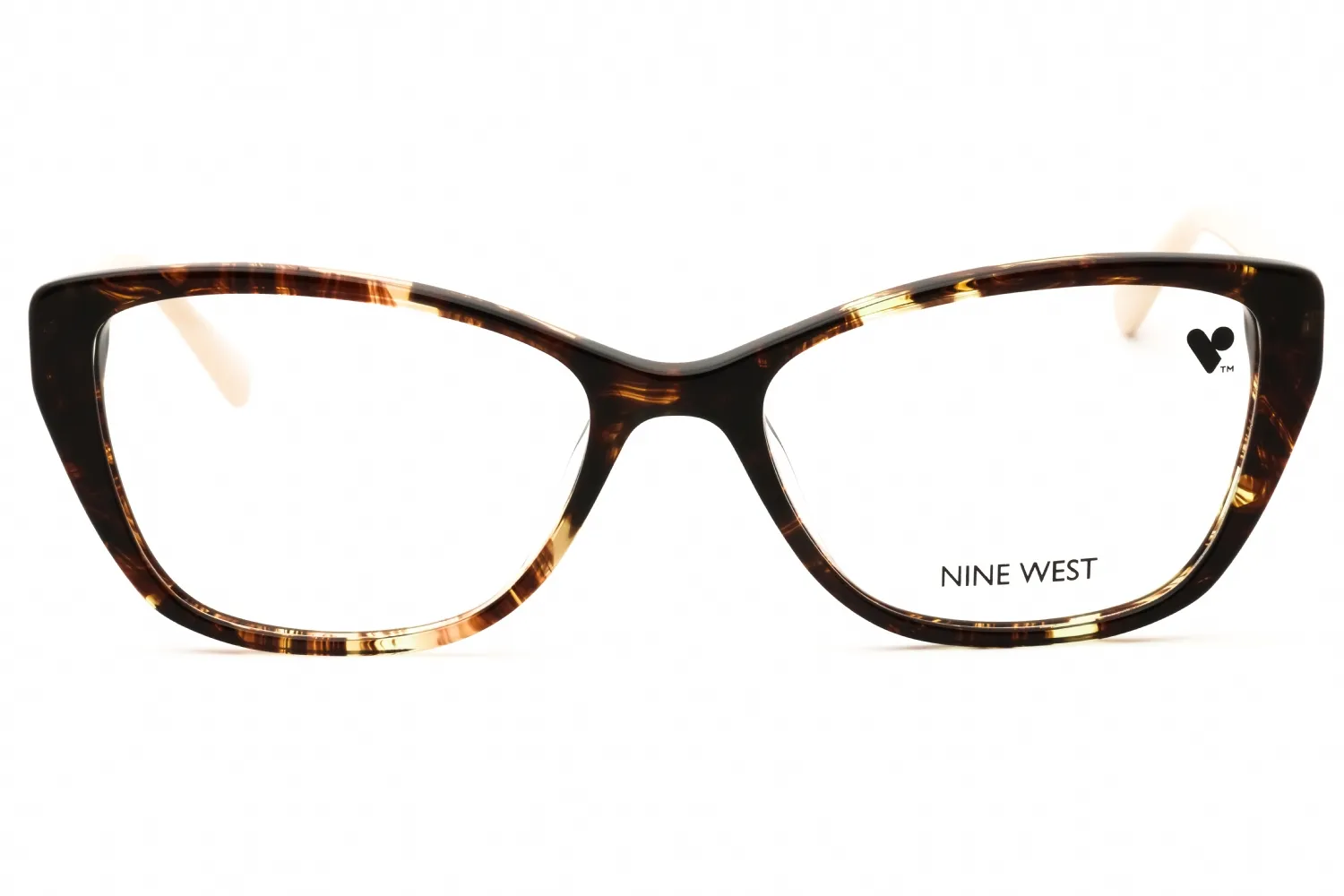 Nine West NW5206 N 228 Eyeglasses Amber Tortoise 55mm Women 2