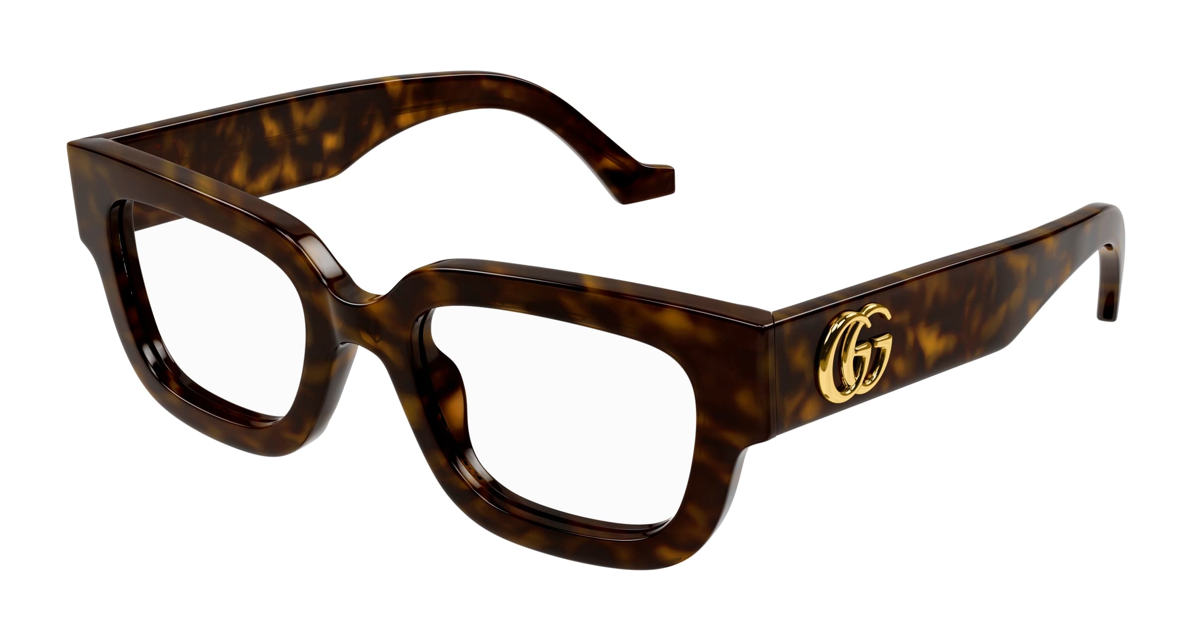 Gucci GG1548O 005 Eyeglasses Brown 52mm Women