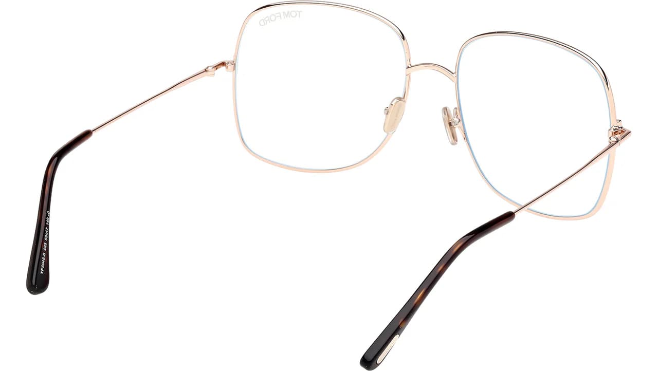 Tom Ford FT6048B 28 Eyeglasses Shiny Rose Gold 59mm Women 5