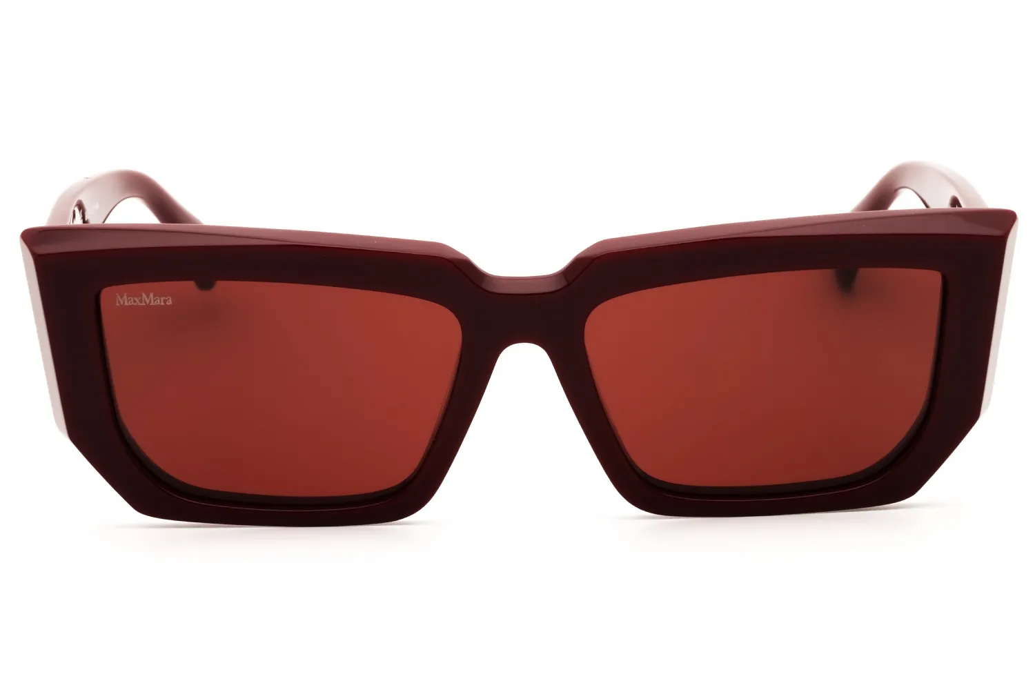 Max Mara MM0126 69S Sunglasses Shiny Bordeaux 54mm Women 2