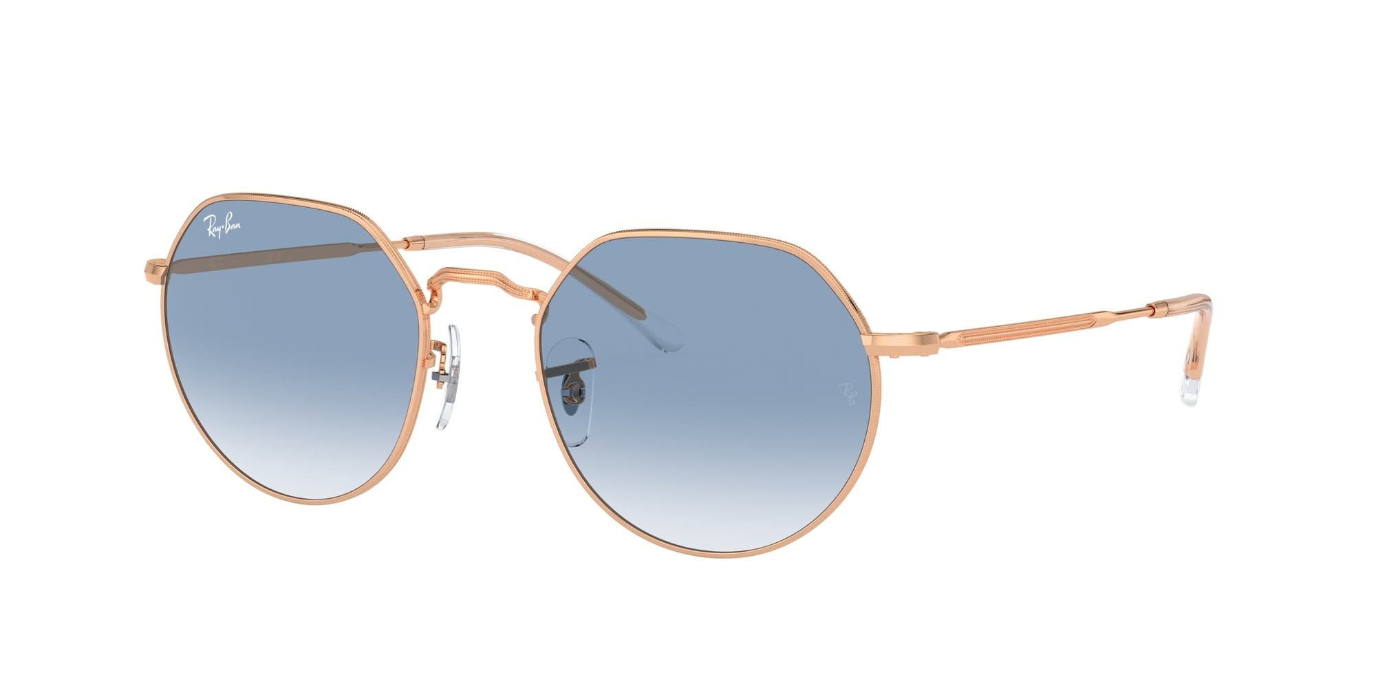 Ray-Ban RB3565 JACK 9202/3F RB3565 Sunglasses Rose Gold 145mm Men