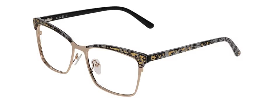 L.A.M.B. LAUF085 Eyeglasses Gold 55mm Women