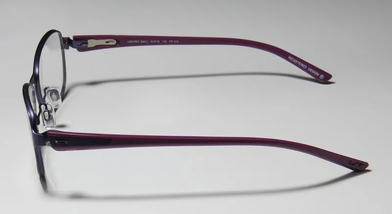 Lightec 6961l pp010 Eyeglasses Purple 52mm Unisex 6
