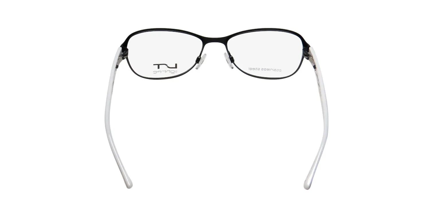 Lightec 6961l nw012 Eyeglasses Black 52mm Unisex 5
