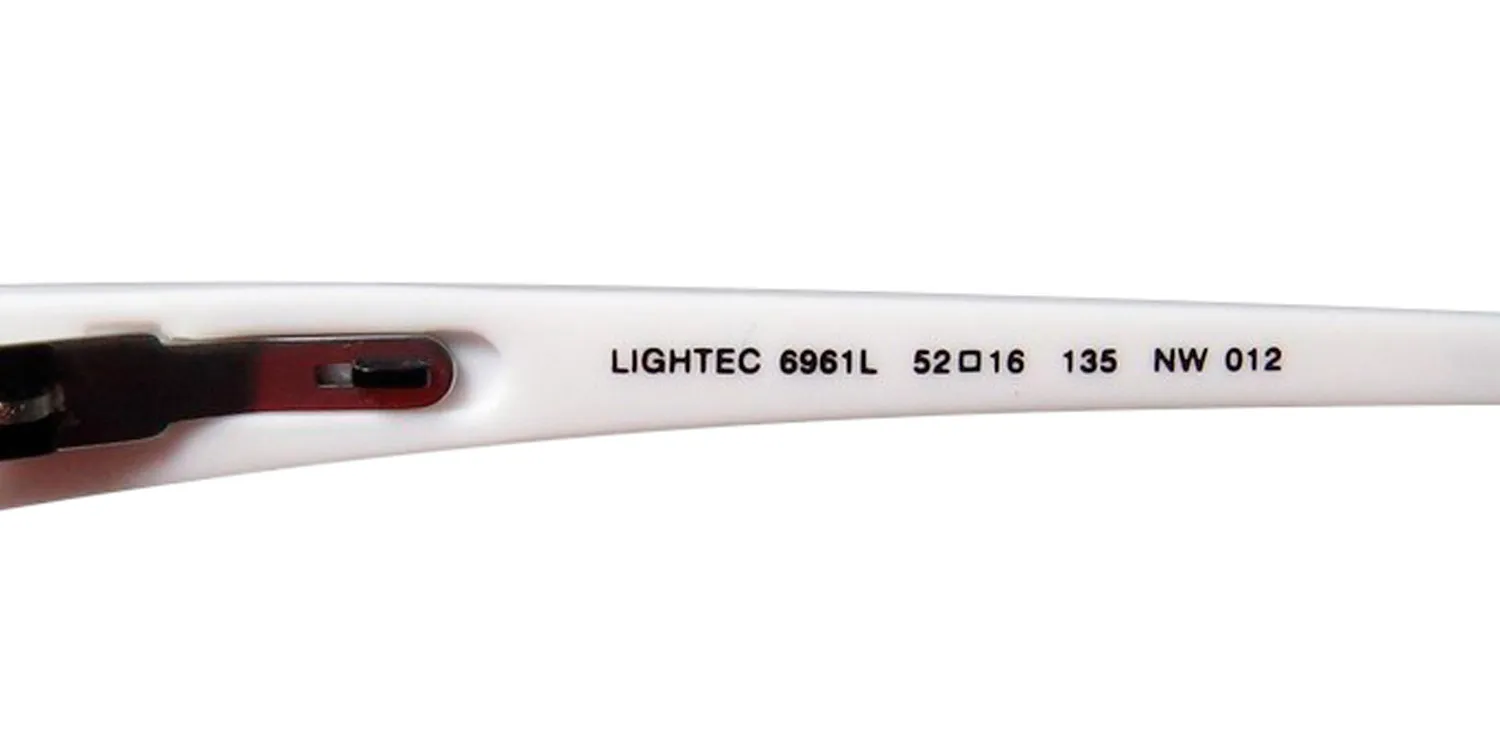 Lightec 6961l nw012 Eyeglasses Black 52mm Unisex 7