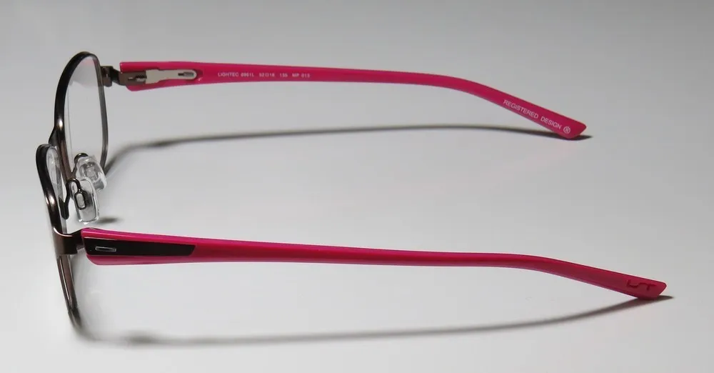 Lightec 6961l mp013 Eyeglasses Brown 52mm Unisex 4