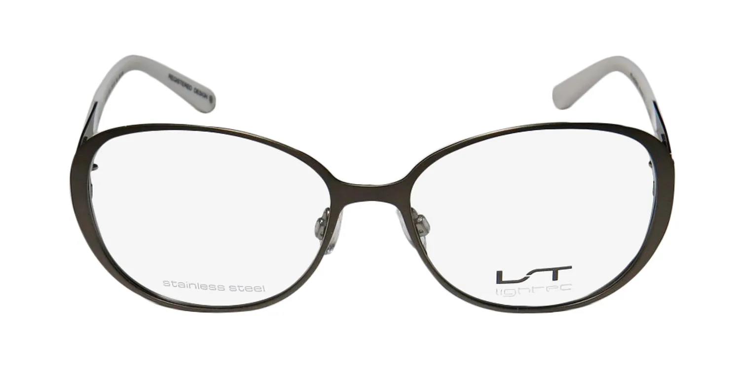 Lightec 7010l gw024 Eyeglasses Brushed Gunmetal 53mm Unisex 3