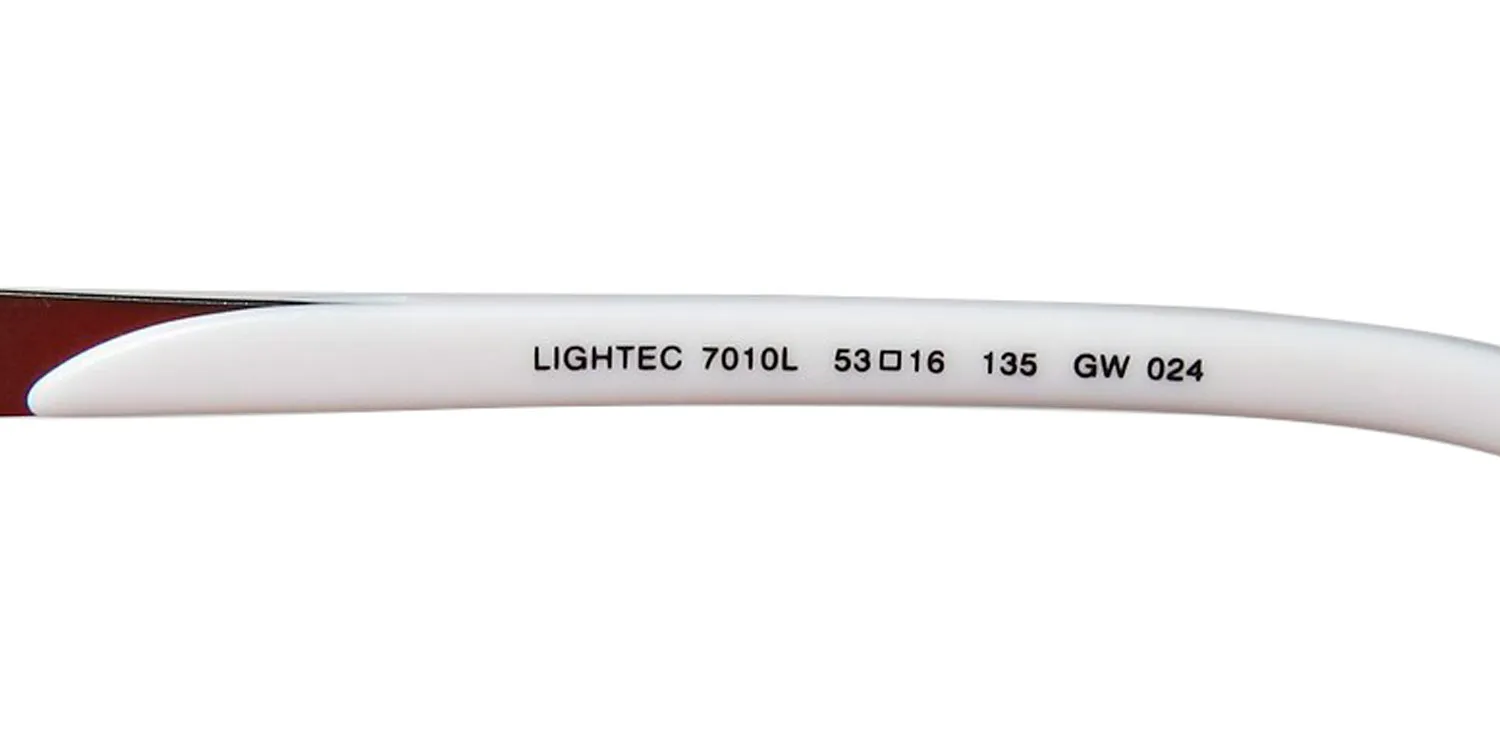 Lightec 7010l gw024 Eyeglasses Brushed Gunmetal 53mm Unisex 7
