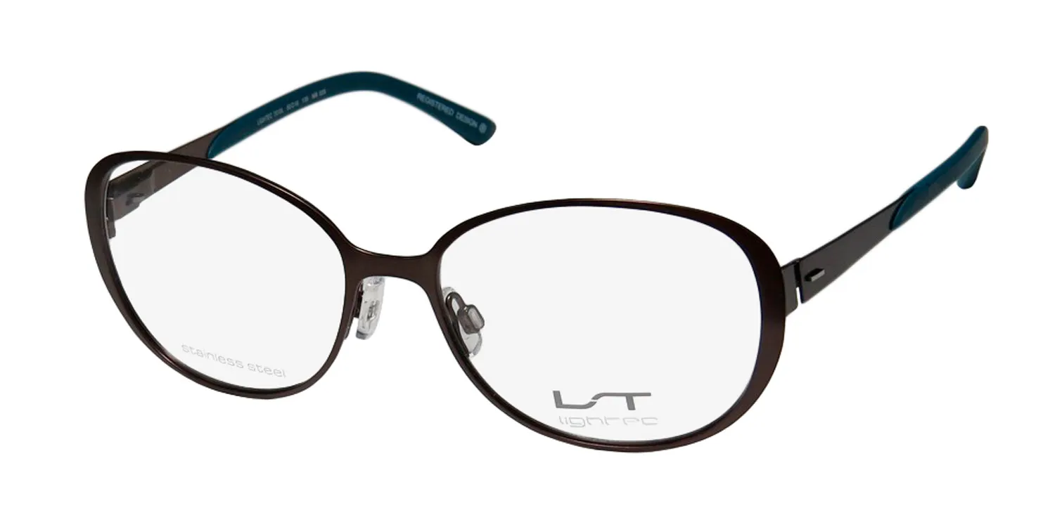 Morel Lightec 7010l mb025 Eyeglasses Brown 53mm Unisex