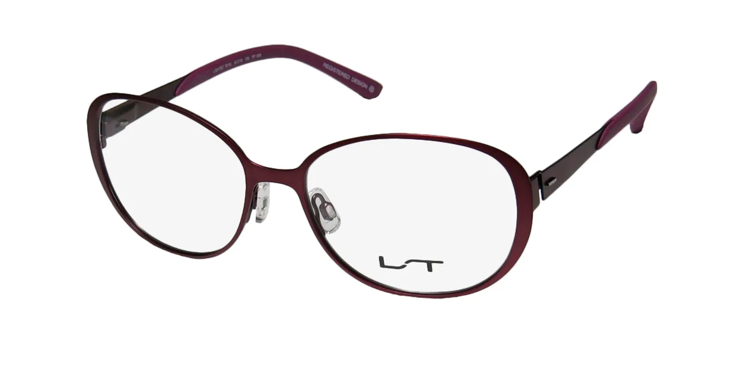 Morel Lightec 7010l pp026 Eyeglasses Plum 53mm Unisex