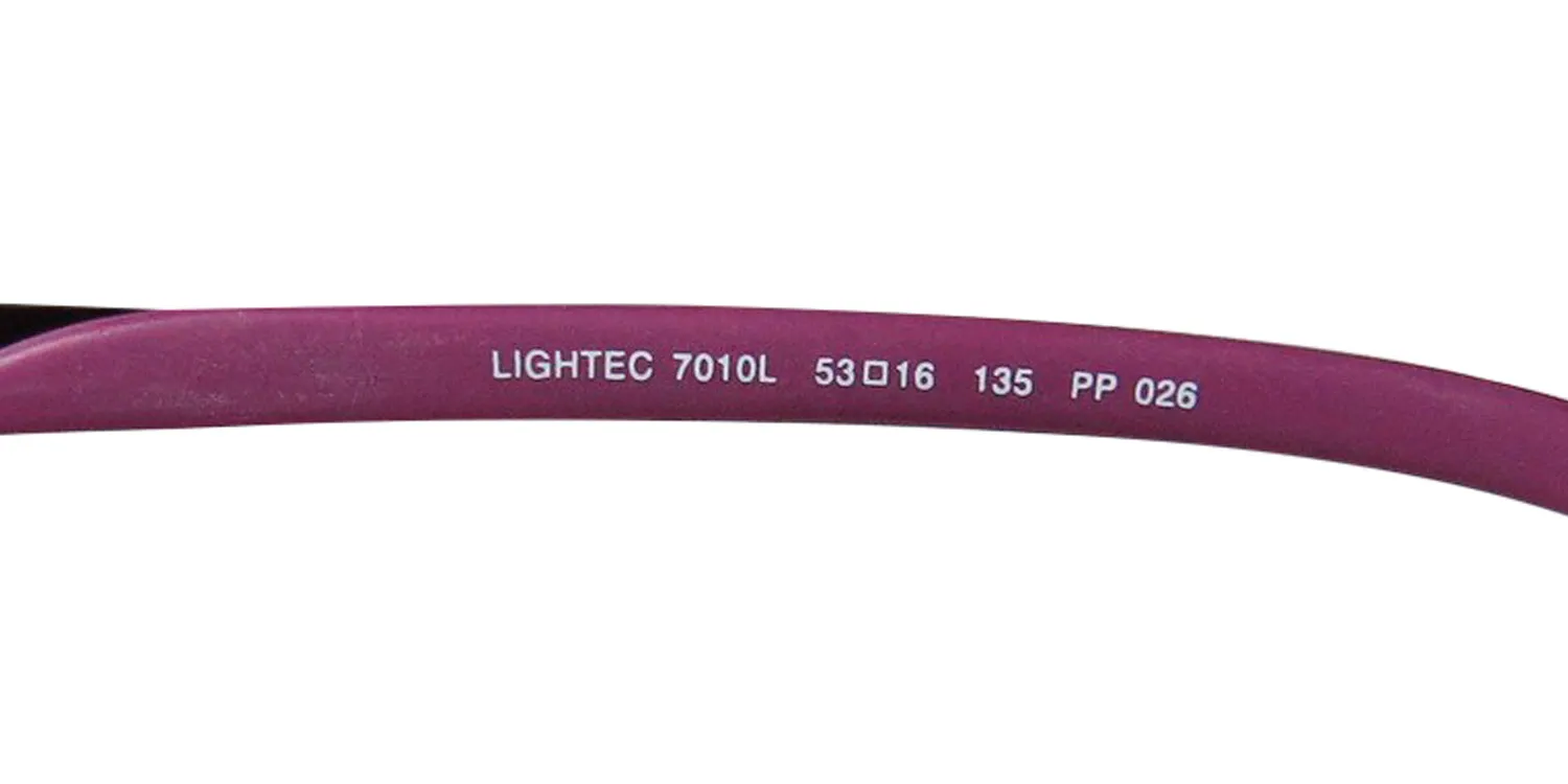 Morel Lightec 7010l pp026 Eyeglasses Plum 53mm Unisex 7