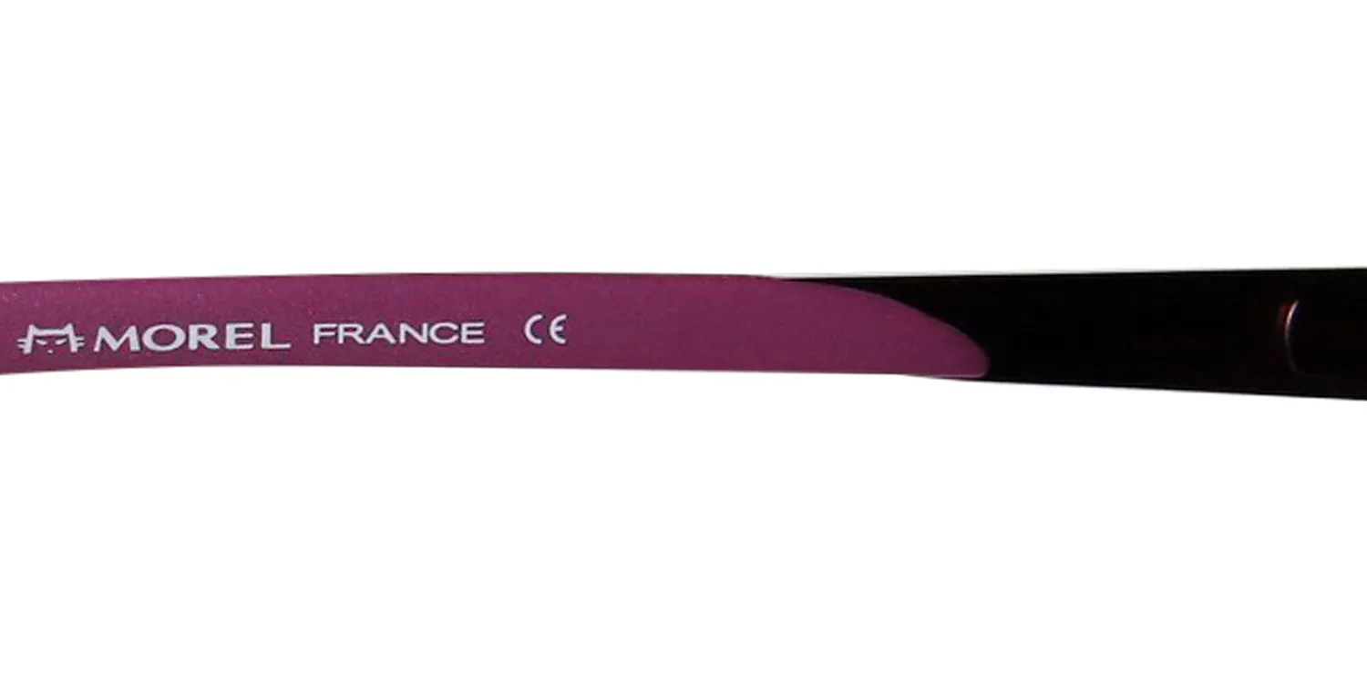 Morel Lightec 7010l pp026 Eyeglasses Plum 53mm Unisex 8