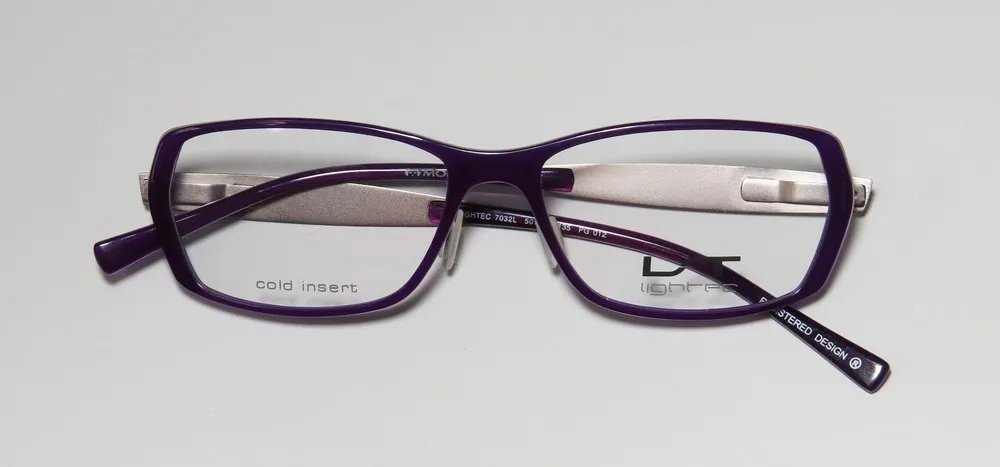 Lightec 7032l pg012 Eyeglasses Purple 50mm Unisex 2