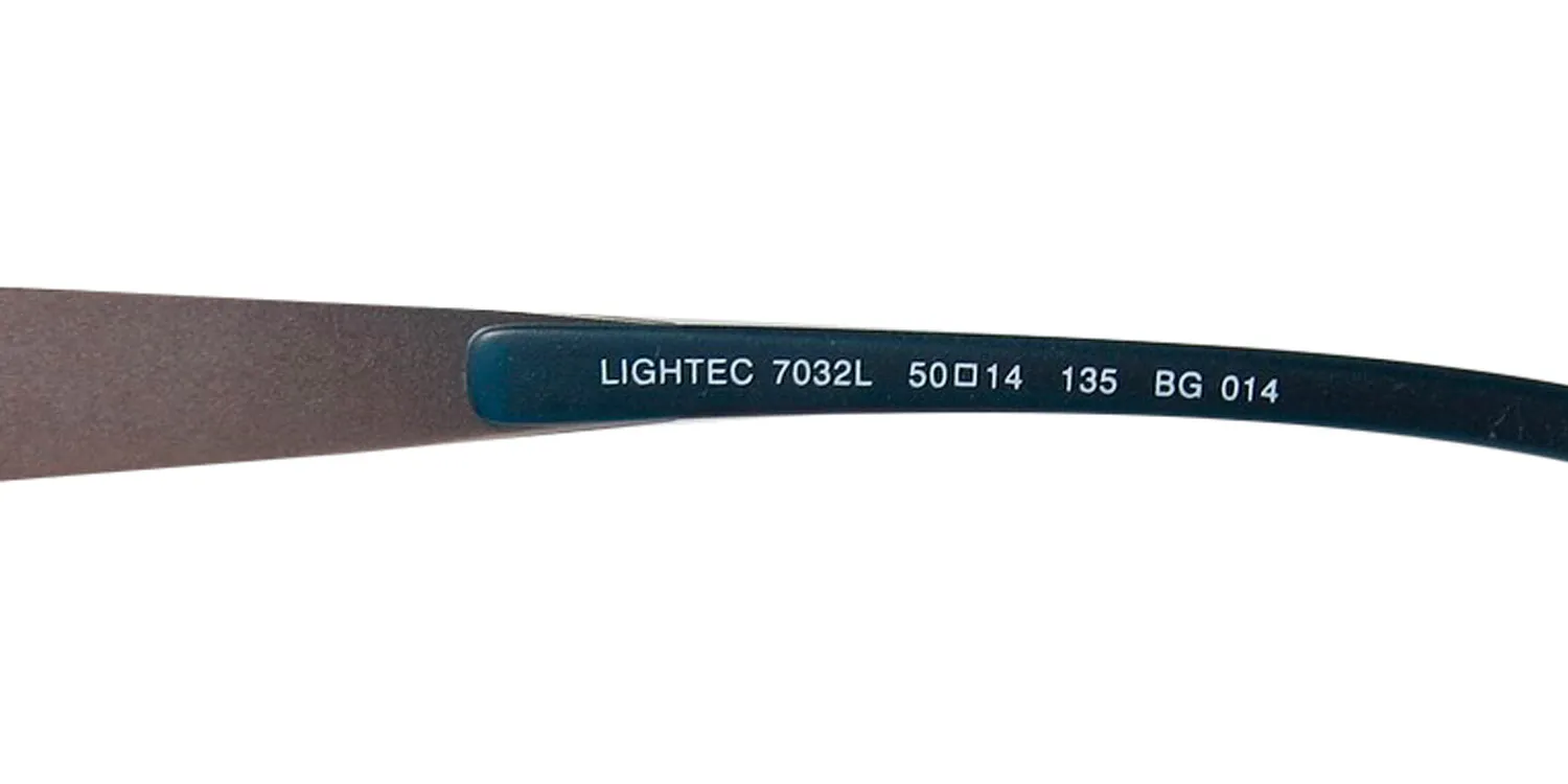 Lightec 7032l bg014 Eyeglasses Teal 50mm Unisex 7