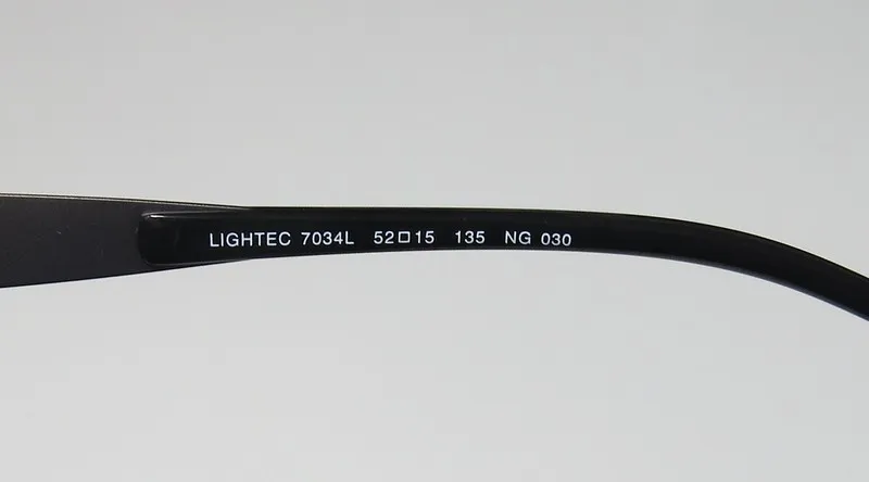 Lightec 7034l ng030 Eyeglasses Black 52mm Unisex 7