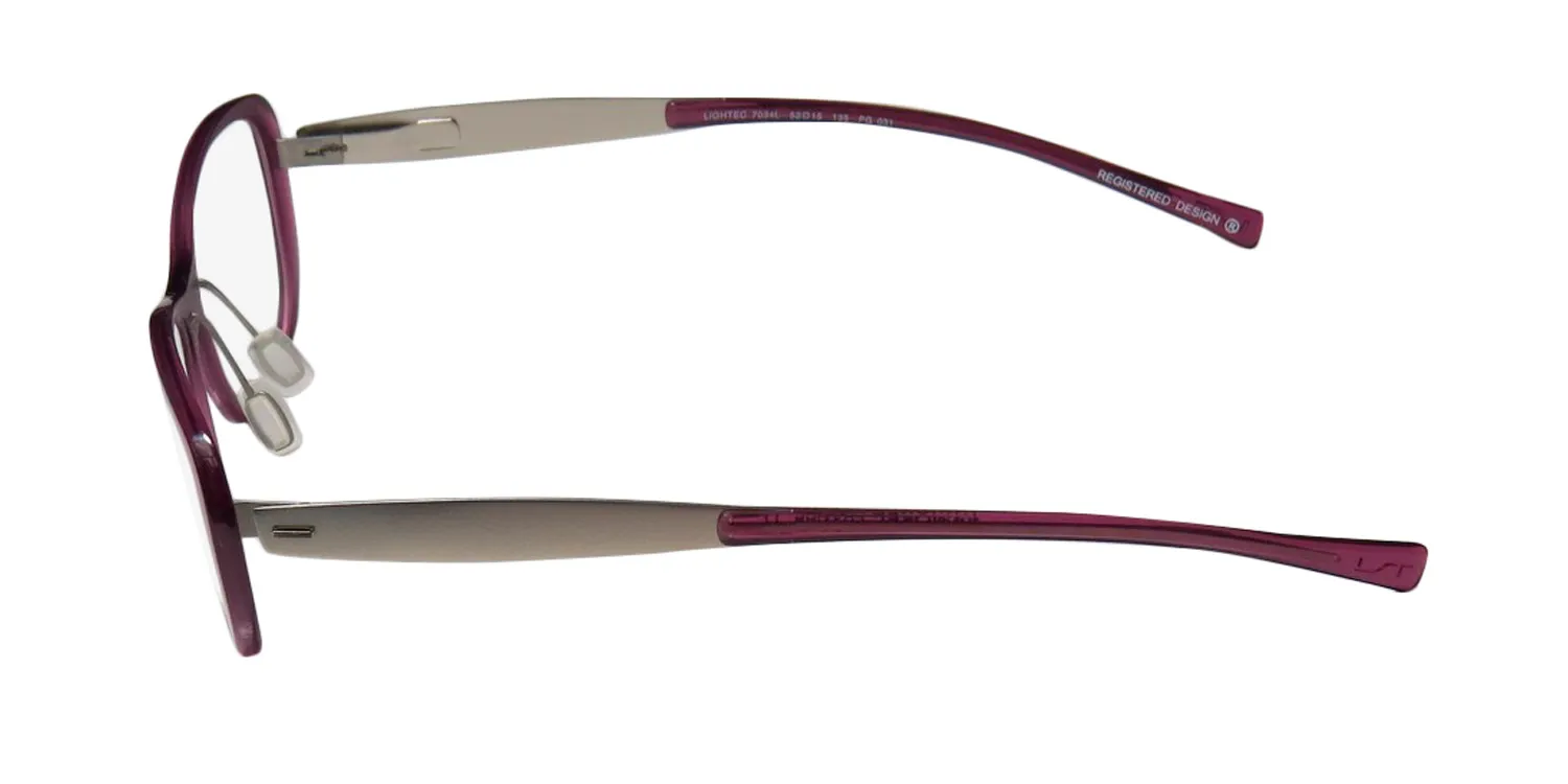 Lightec 7034l pg031 Eyeglasses Purple 52mm Unisex 4