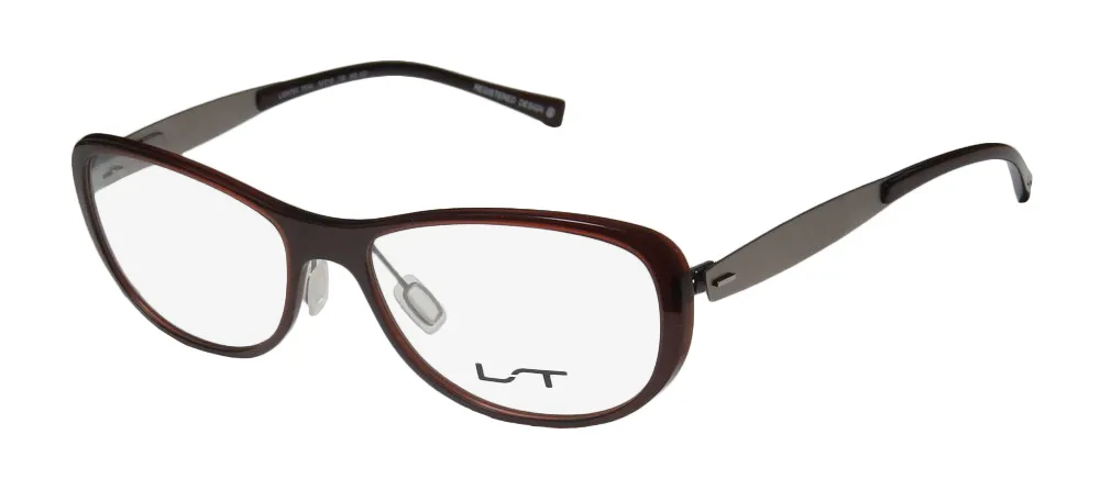 Lightec 7034l mg032 Eyeglasses Brown 52mm Unisex