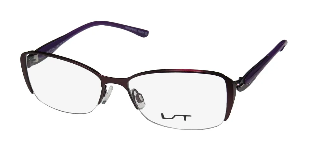 Lightec 7036l pp010 Eyeglasses Plum 53mm
