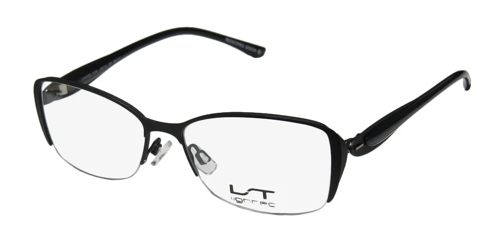 Lightec 7036l nn011 Eyeglasses Black 53mm
