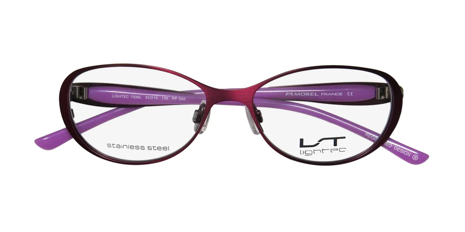 Morel Lightec 7039l pp040 Eyeglasses Plum 50mm 2
