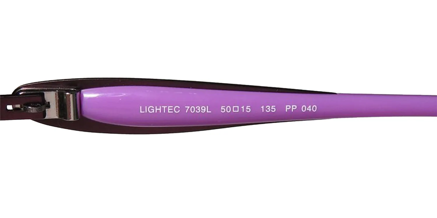 Morel Lightec 7039l pp040 Eyeglasses Plum 50mm 7